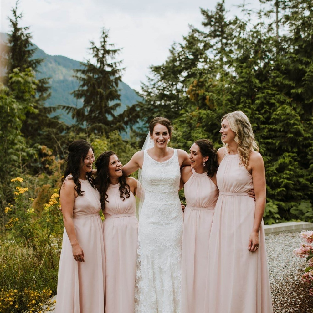 Blush Pink Bridesmaid Dresses